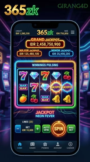 Cuplikan layar NAGA889 — menu navigasi